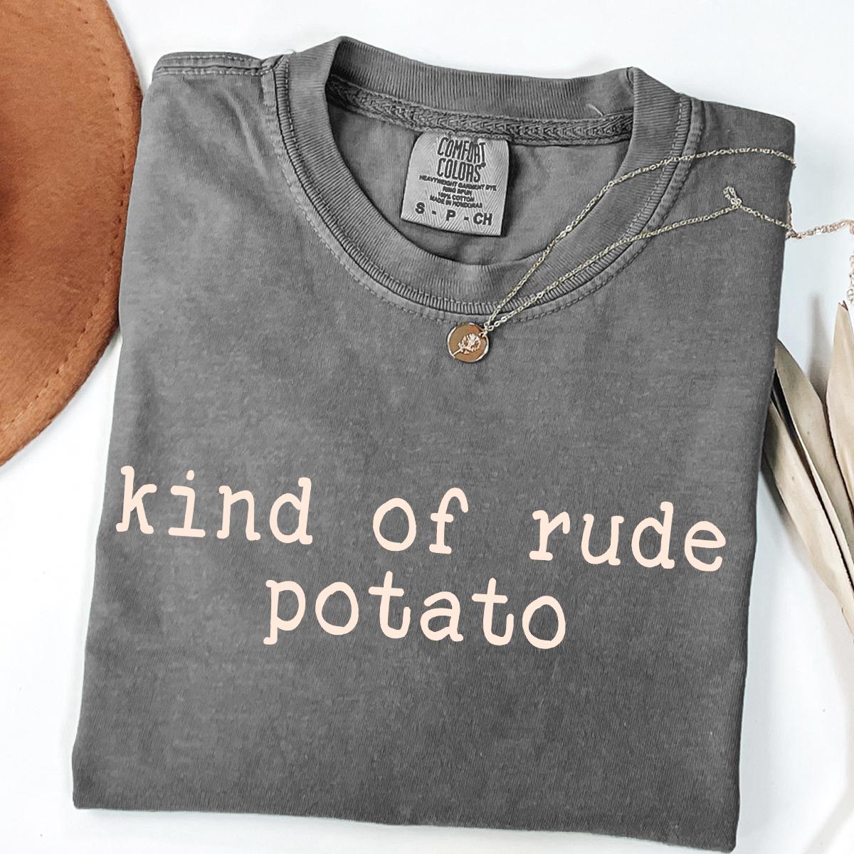 Funny Thanksgiving Couples Shirt, Sweet Potato Kind Of Rude Potato Shirt, Matching Thanksgiving Shirts, Thanksgiving Family, Comfort Colors®