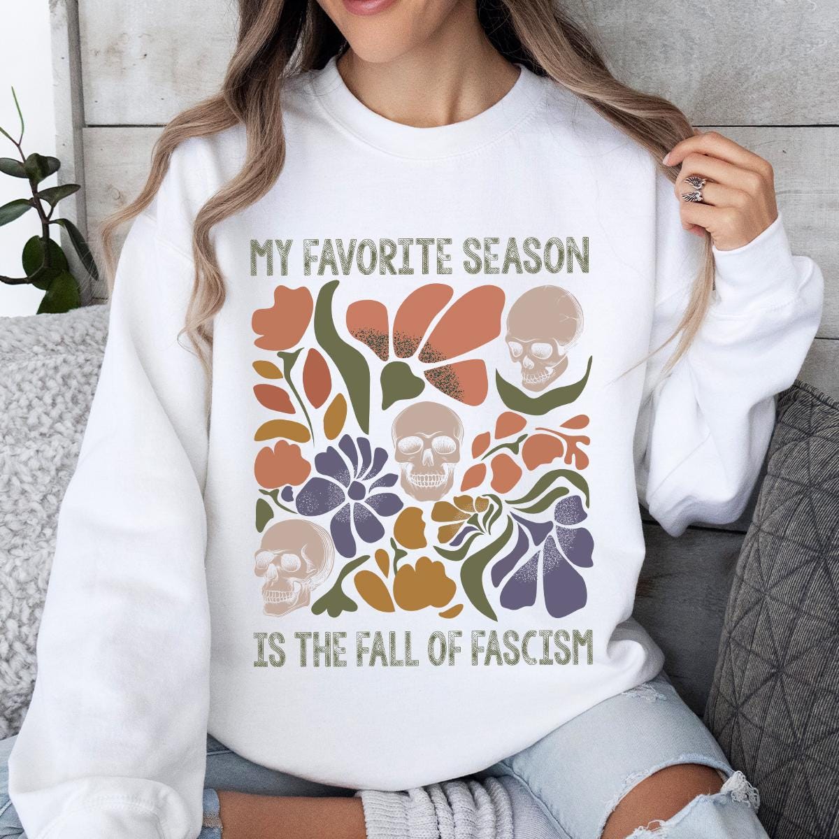 My Favorite Season is the Fall of Fascism, Anti Fascist Halloween, Nothing Scarier Than Fascism, Everyone vs Fascism,Halloween Political Tee