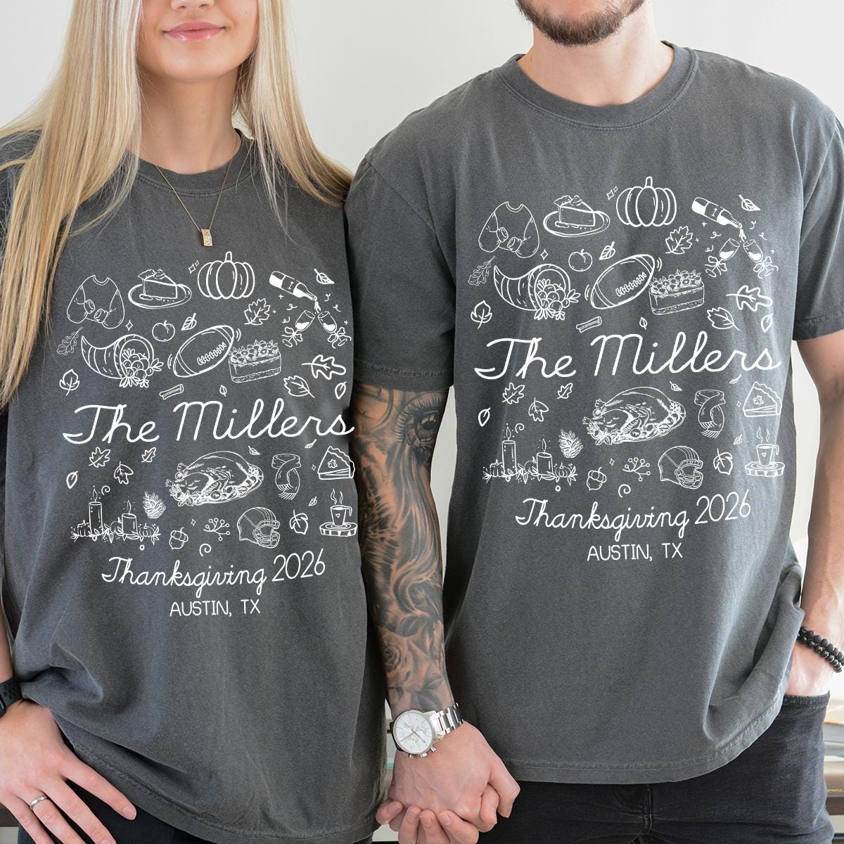 Family Thanksgiving Shirts, Funny Thanksgiving Party Group Shirts, Matching Thanksgiving T-Shirt, Comfort Colors®, Friendsgiving Group Shirt
