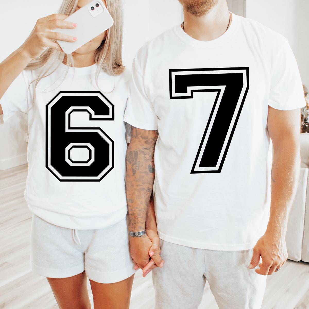 Comfort Colors® 6 7 Shirt, Viral Halloween Meme Teacher Costume, Funny Matching Shirt, Trendy Christmas Family Shirt, Six Seven Meme T-shirt