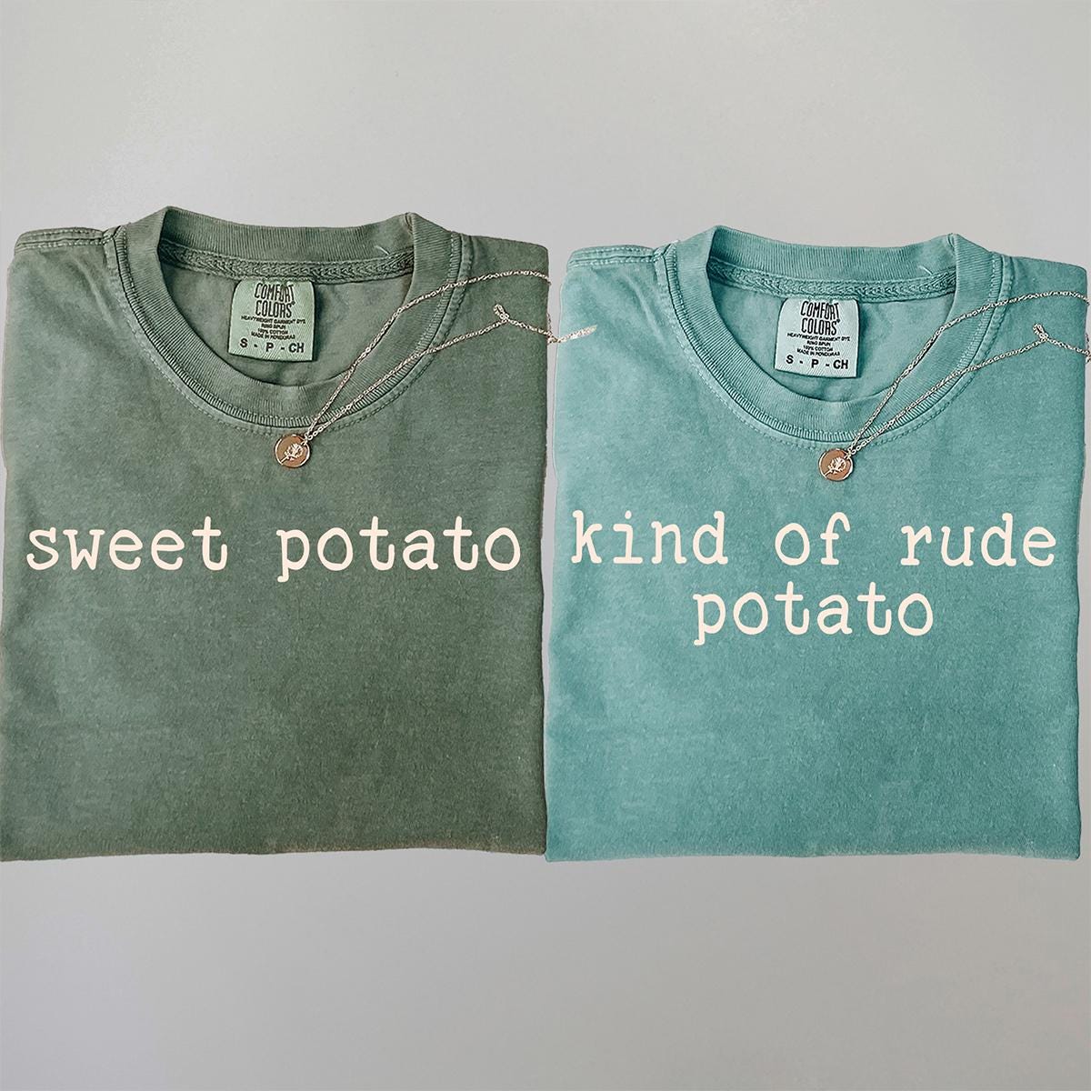 Funny Thanksgiving Couples Shirt, Sweet Potato Kind Of Rude Potato Shirt, Matching Thanksgiving Shirts, Thanksgiving Family, Comfort Colors®
