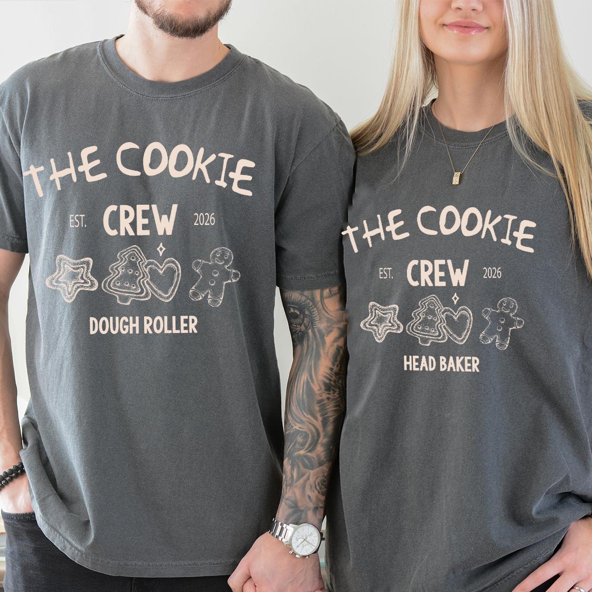 Custom Christmas Cookie Crew Shirt Comfort Colors®, Matching Family Christmas Shirts, Family Group Christmas T-shirt, Christmas Baking Shirt