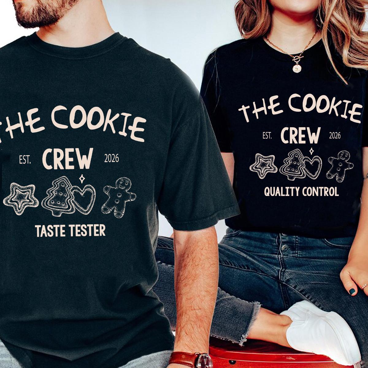 Custom Christmas Cookie Crew Shirt Comfort Colors®, Matching Family Christmas Shirts, Family Group Christmas T-shirt, Christmas Baking Shirt