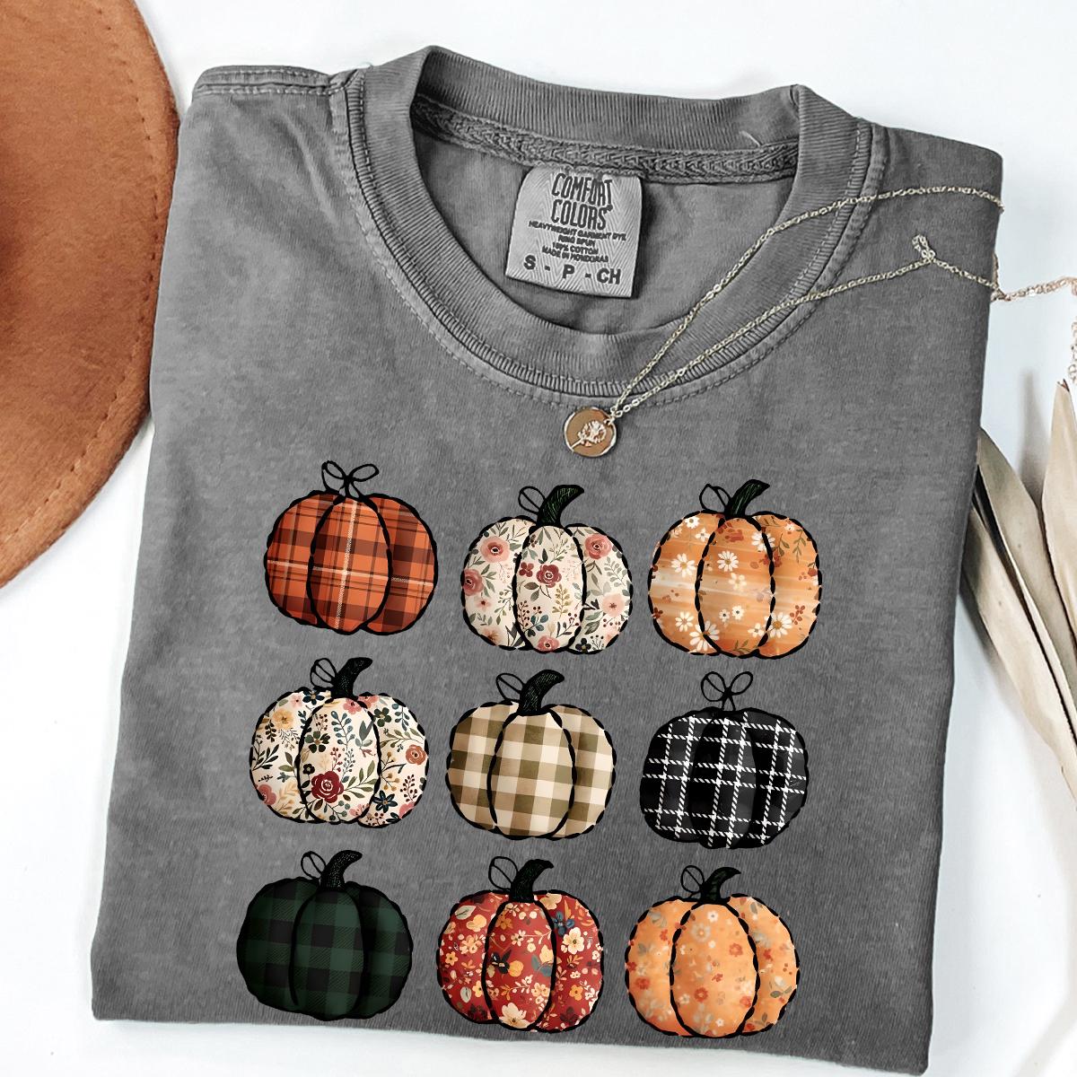 Comfort Colors® Pumpkin Season T-Shirt, Autumn Fall Shirt, Thanksgiving Shirt, Fall Pumpkin Shirt, Fall Pumpkin Shirt, Variety Pumpkin Shirt