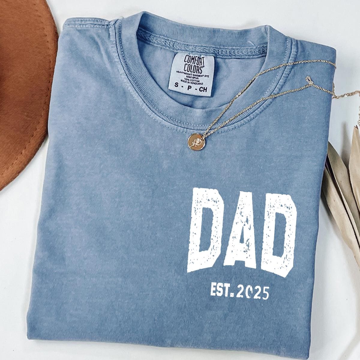 Comfort Colors® Custom Dad Shirt, Cute Fathers Day Gift, Christmas Gift For Dad, New Dad Shirt, Gift for Grandpa Shirt, Custom Dad Est Shirt