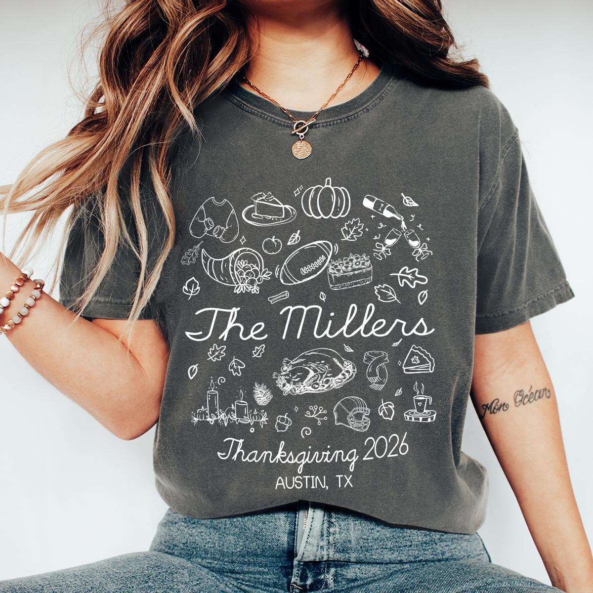 Family Thanksgiving Shirts, Funny Thanksgiving Party Group Shirts, Matching Thanksgiving T-Shirt, Comfort Colors®, Friendsgiving Group Shirt
