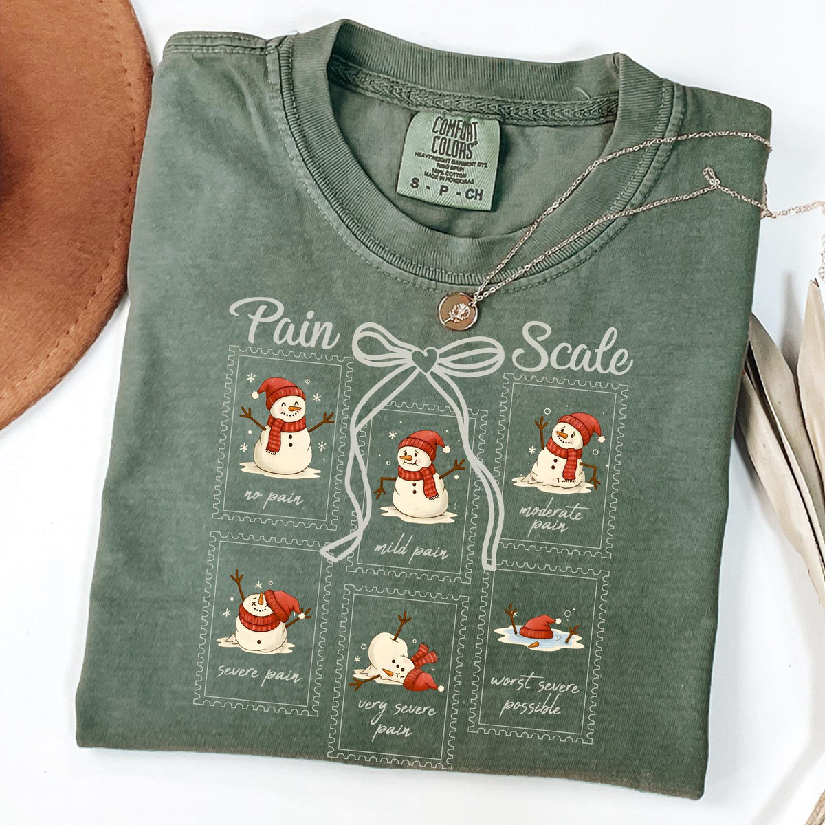 Funny Pain Scale Shirt, Christmas Nurse Sweatshirt, Medical Holiday, Xmas Gift for Nurse, Healthcare Worker Pain Assessment, Comfort Colors®