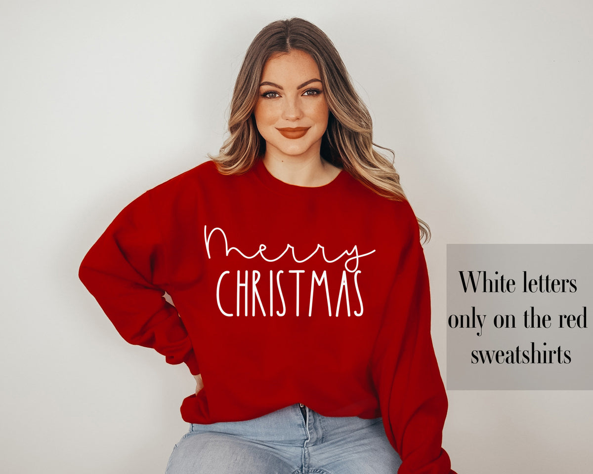 Christmas Sweatshirt, Happy Merry Christmas T-shirt, Women Shirt