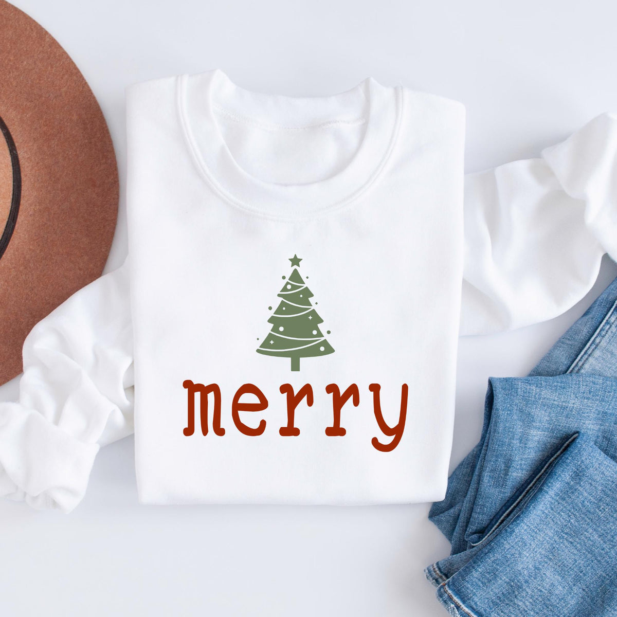 Retro Merry Sweatshirt, Merry Christmas Sweatshirt, Womens Christmas Sweater, Festive Holiday Sweater, Christmas Hoodie, Cute Christmas Gift