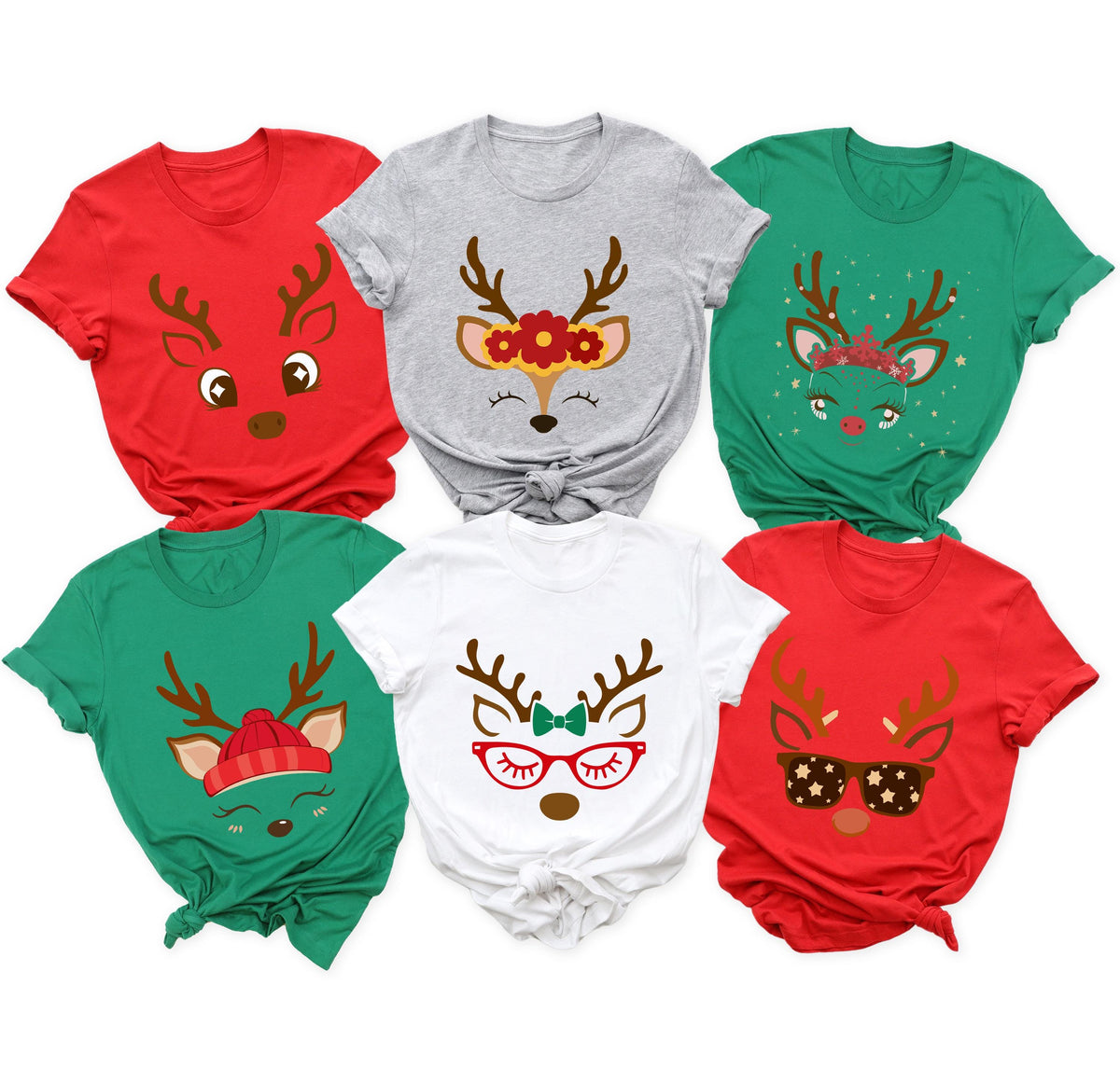 Funny Reindeer Shirts, Christmas Group Shirts, Reindeer Family Christmas Shirts, Cute Reindeer Shirt, Gift For Christmas, Xmas Holiday Gifts