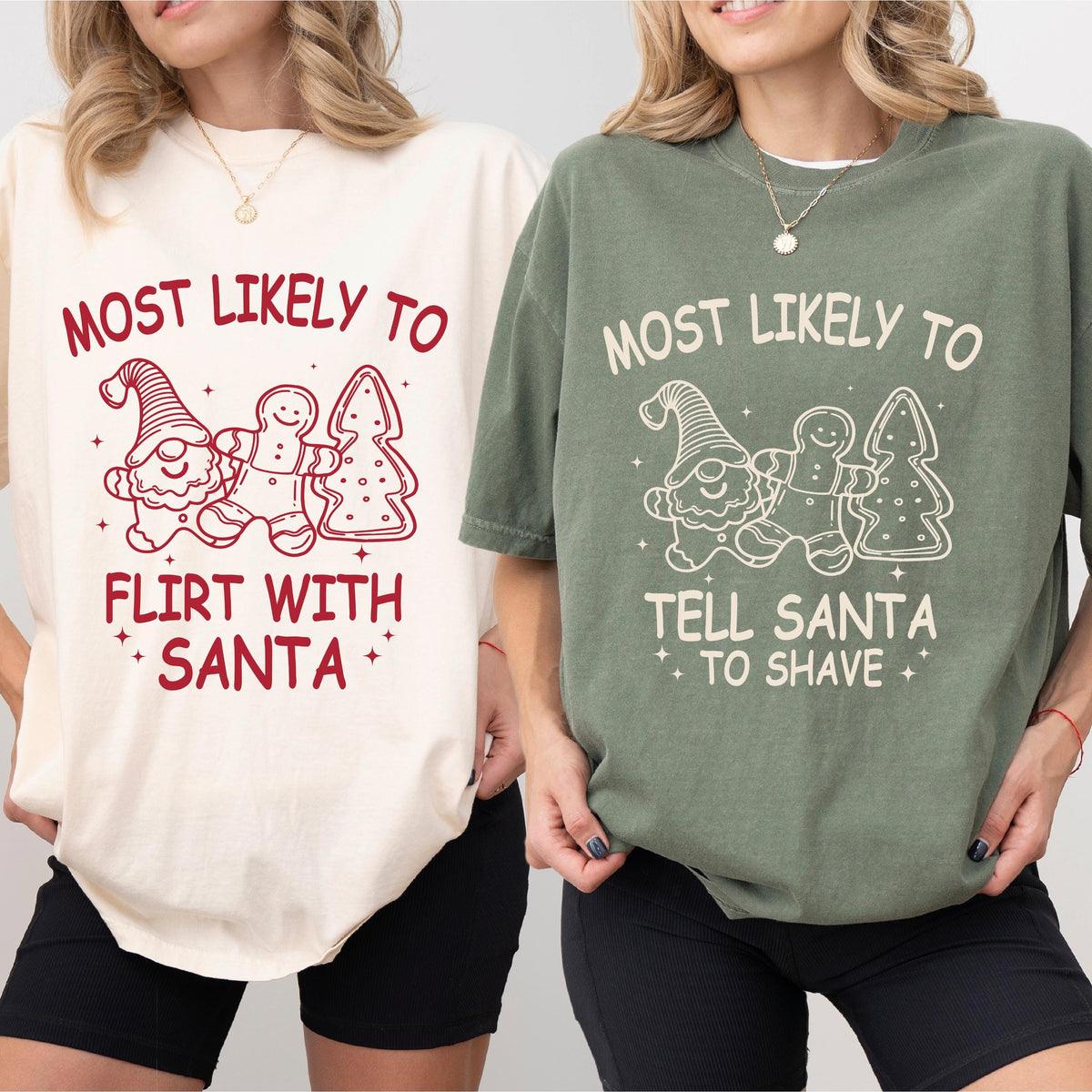 Christmas Cookies Custom Most Likely To Christmas Shirts, Most Likely To Quotes Group Shirt, Comfort Colors® Matching Family Christmas Shirt