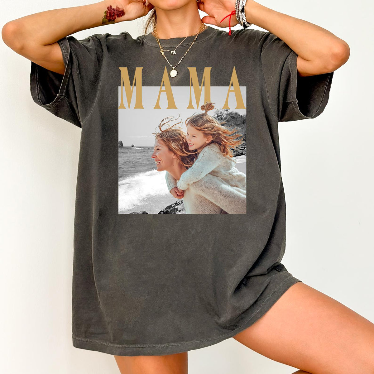 Custom Photo Mama Shirt