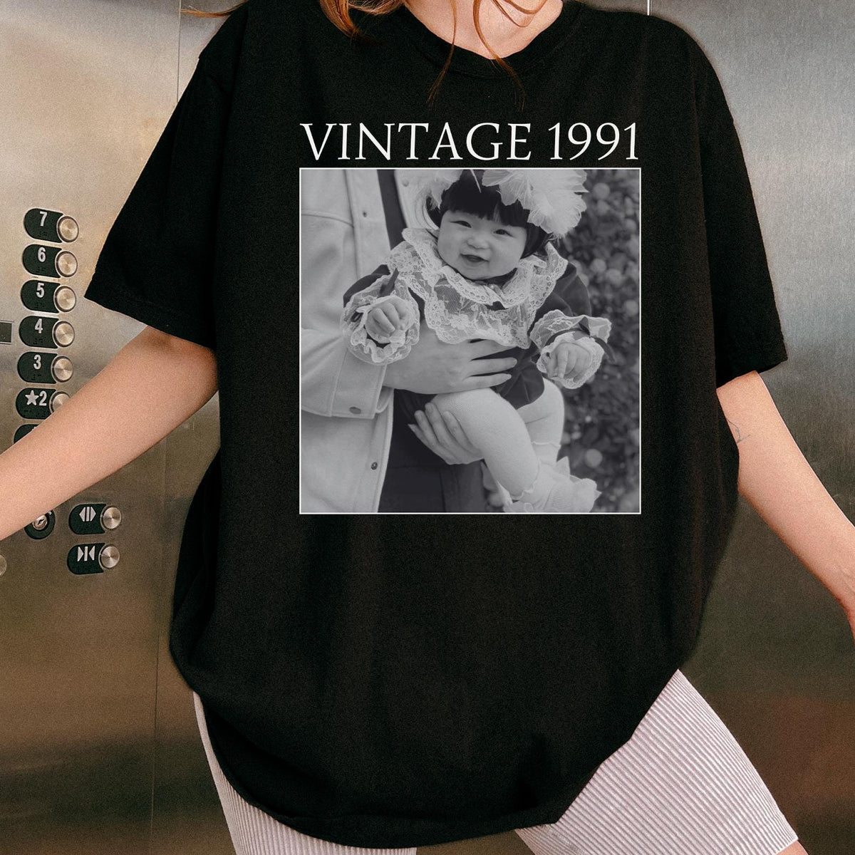 Custom Vintage 1991 Photo Shirt