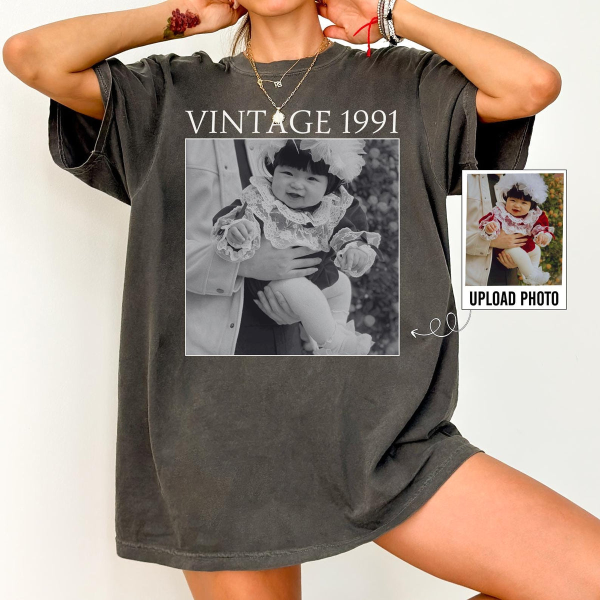 Custom Vintage 1991 Photo Shirt