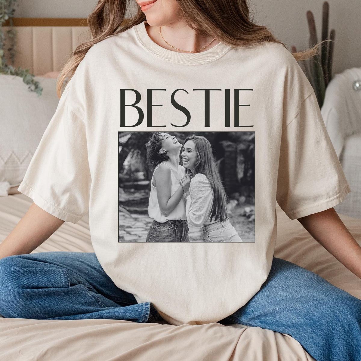 Custom Photo Bestie T-shirt
