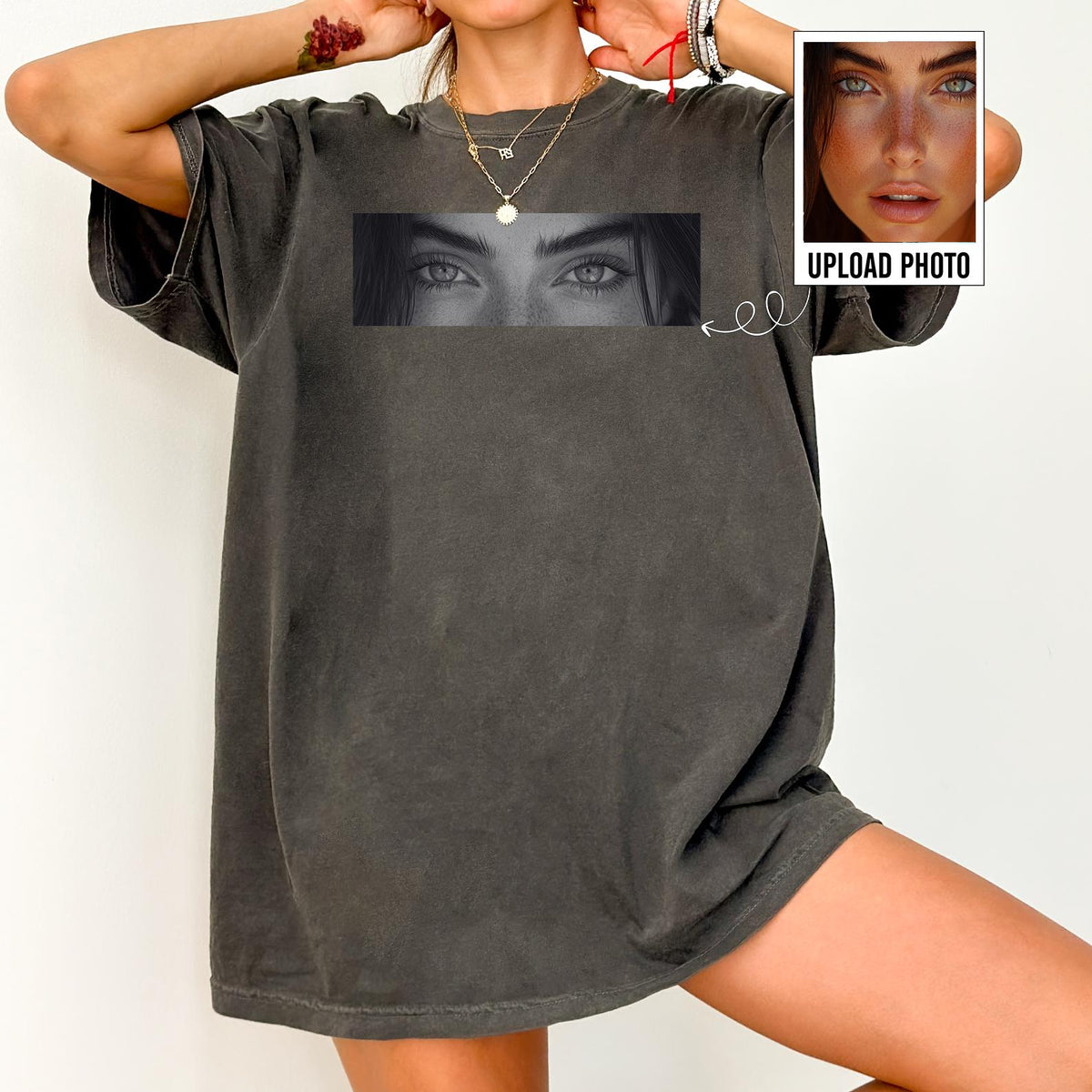 Custom Photo Human Eyes Shirt