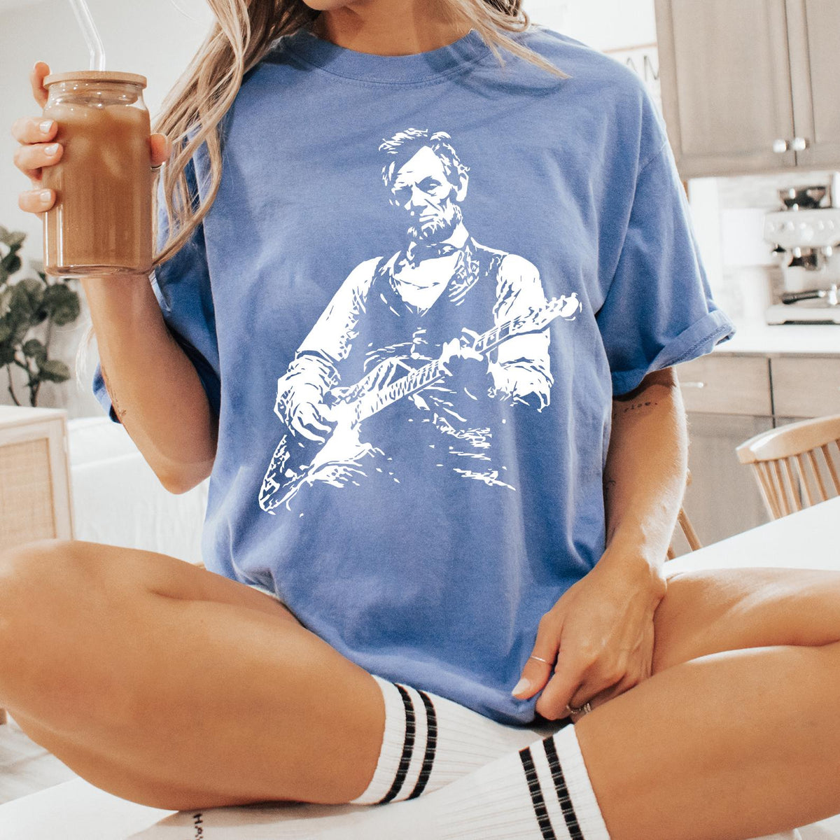 President Abraham Lincoln Playing Guitar Abe Lincoln Comfort C