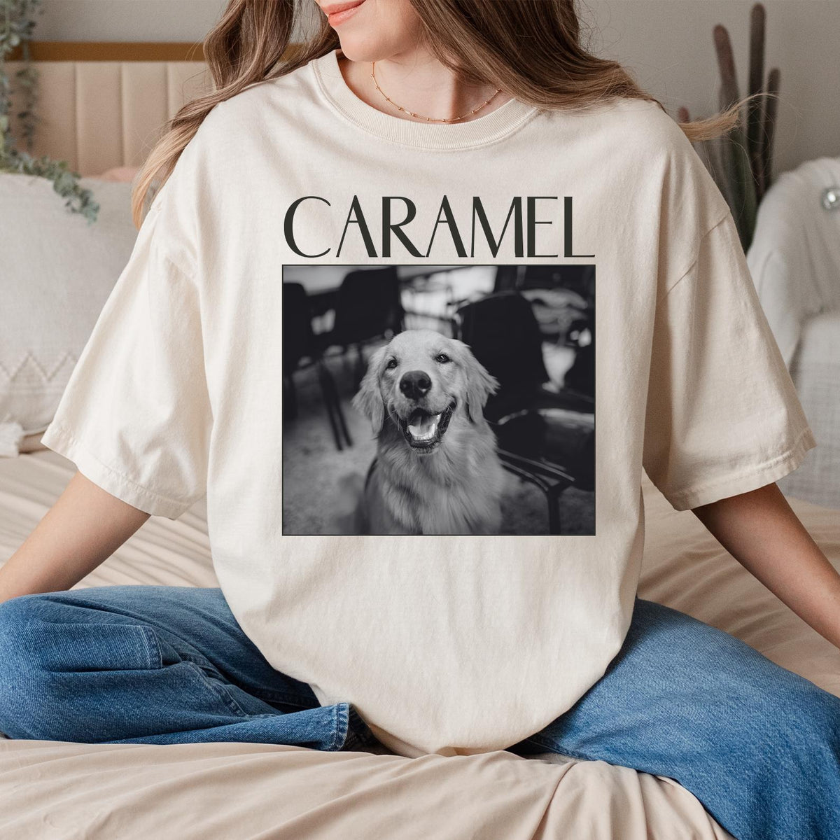 Custom Pet Photo And Name Shirt