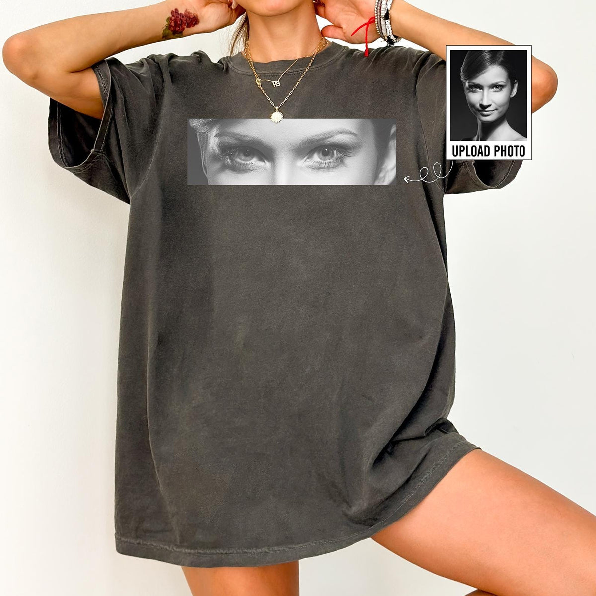 Custom Photo Human Eyes Shirt
