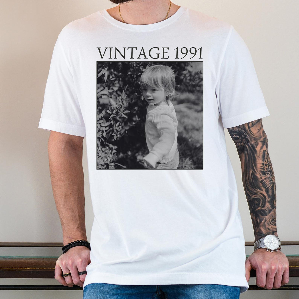 Custom Vintage 1991 Photo Shirt