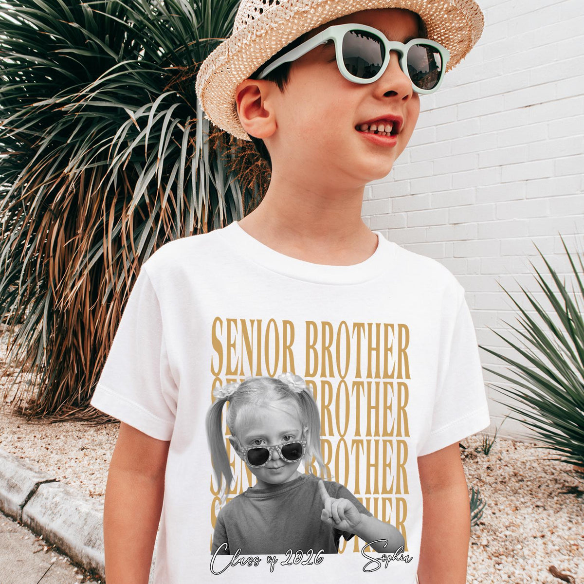 Personalised Vintage Photo Senior Dad Senior Mom Shirt 2026