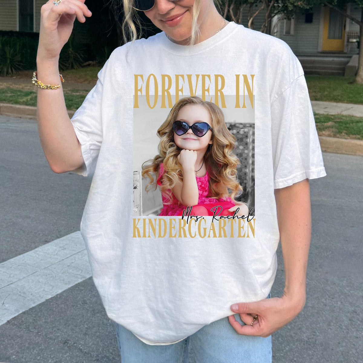 Personalised Forever In Kindergarten Shirt