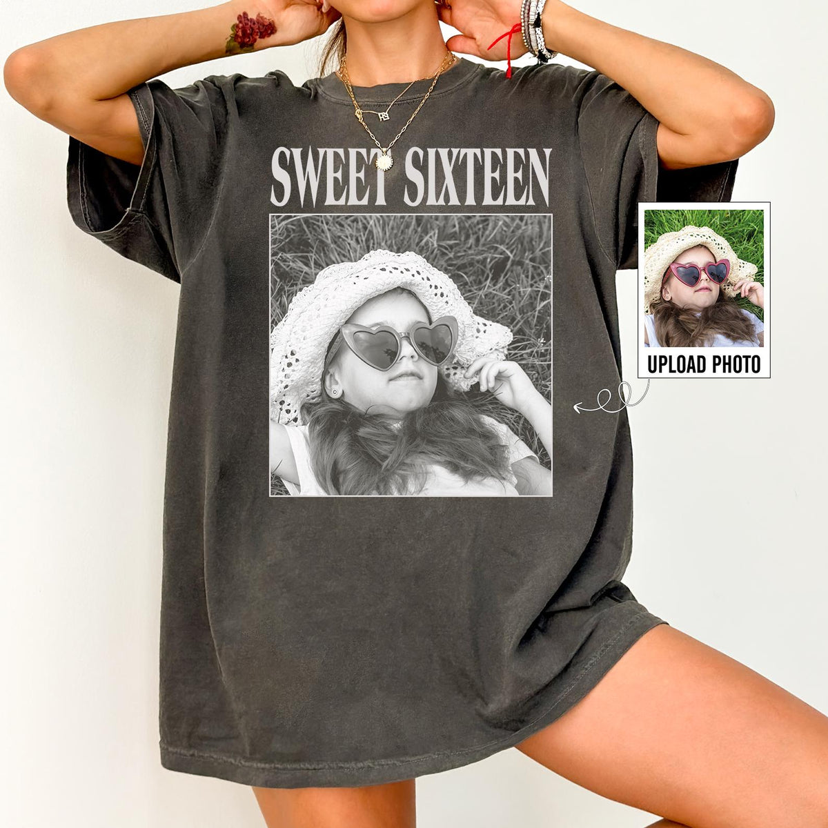 Personalised Vintage Photo And Year Shirt