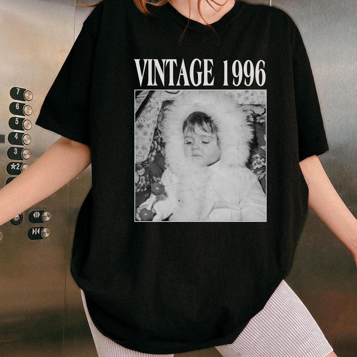 Personalised Vintage Photo And Year Shirt