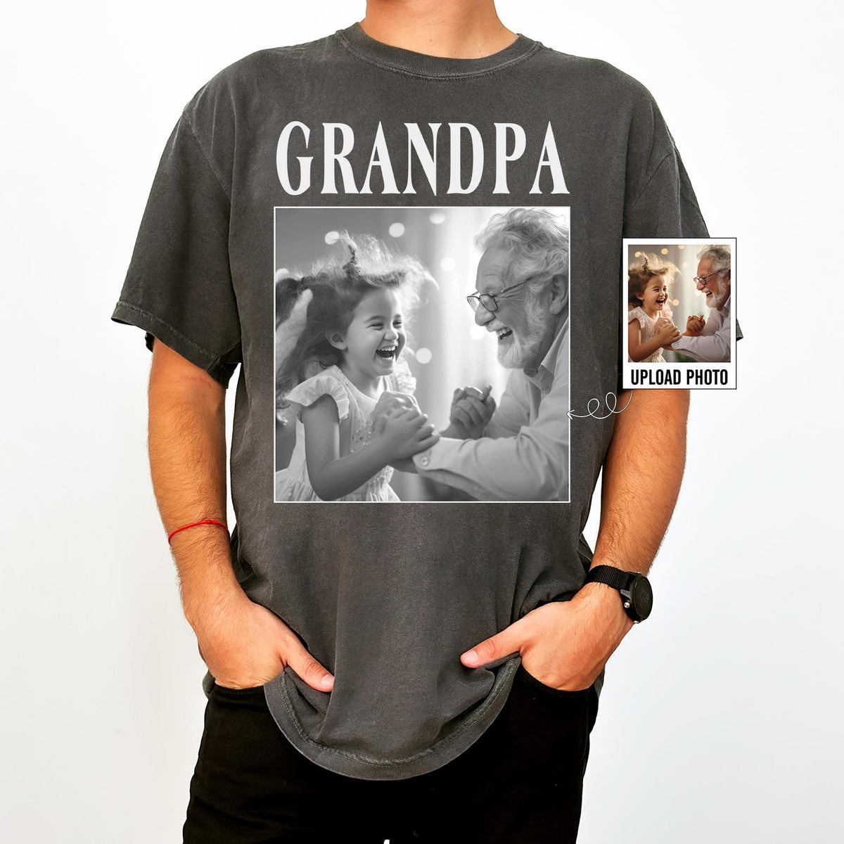 Custom Grandpa Comfort Colors® Shirt with Grandkids Names