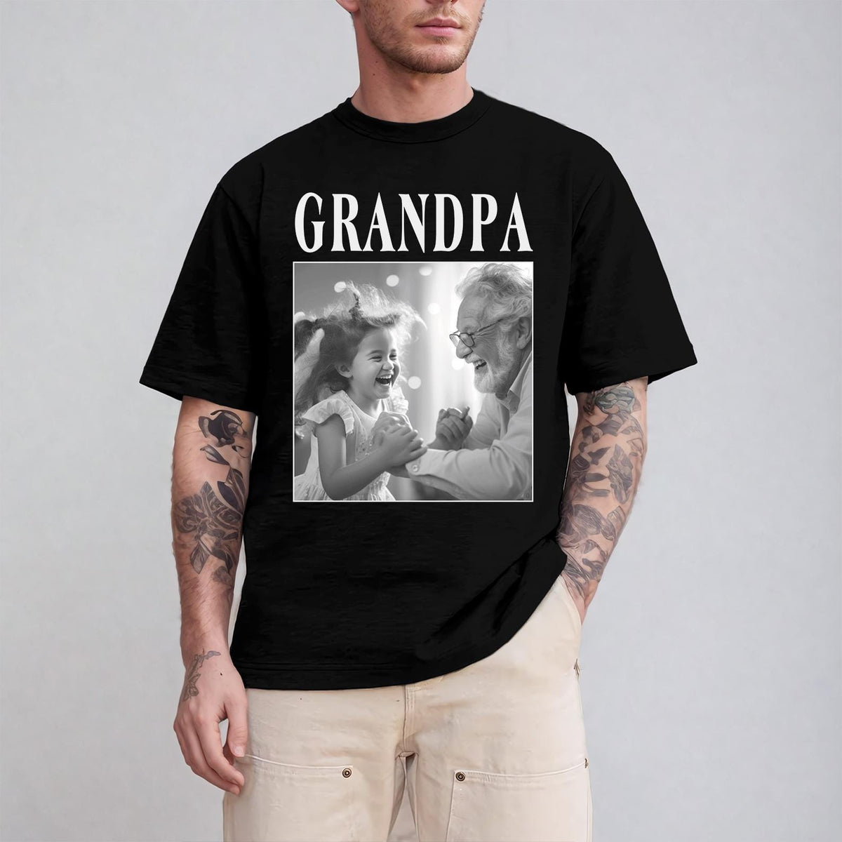 Custom Grandpa Comfort Colors® Shirt with Grandkids Names