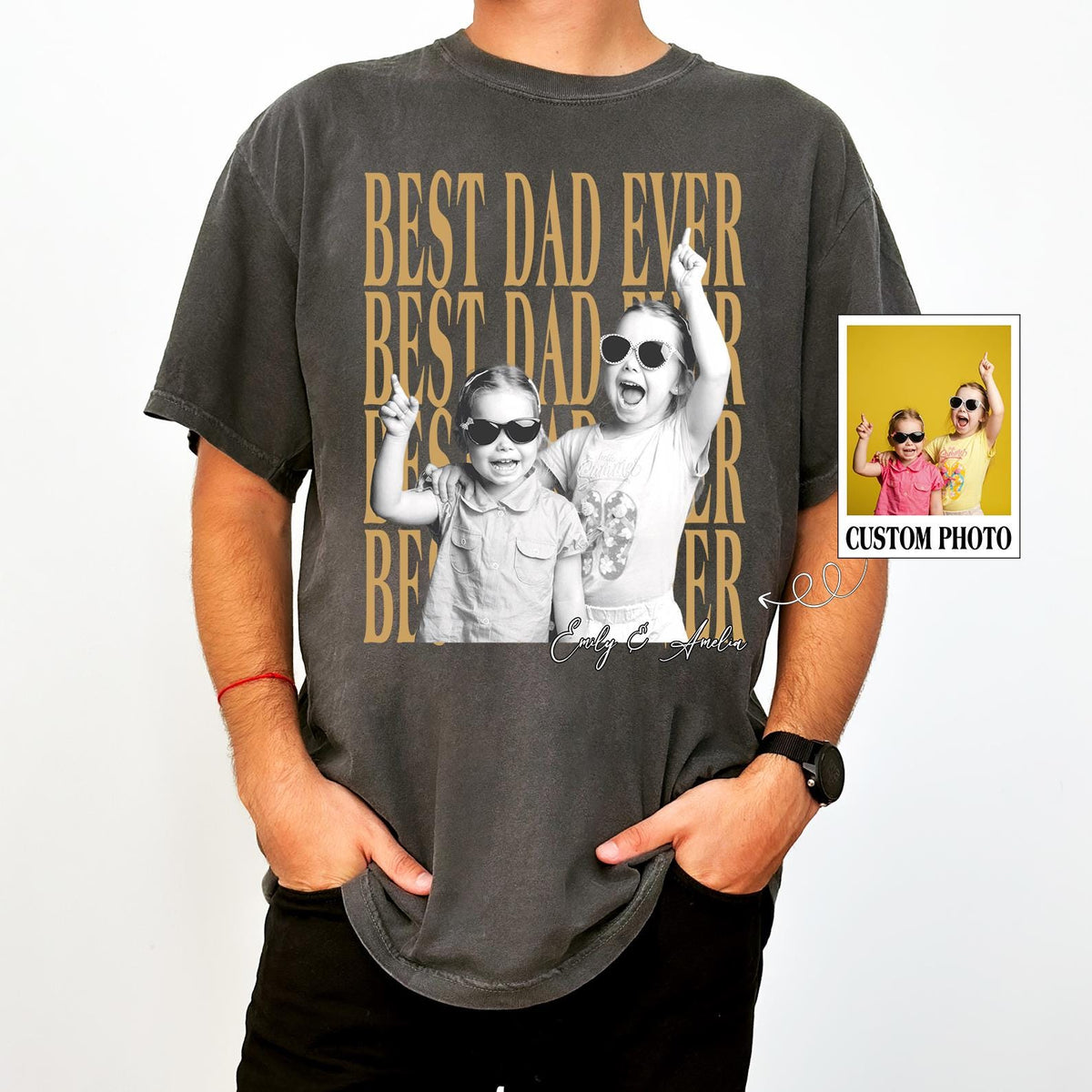 Custom Dad Vintage Photo Shirt