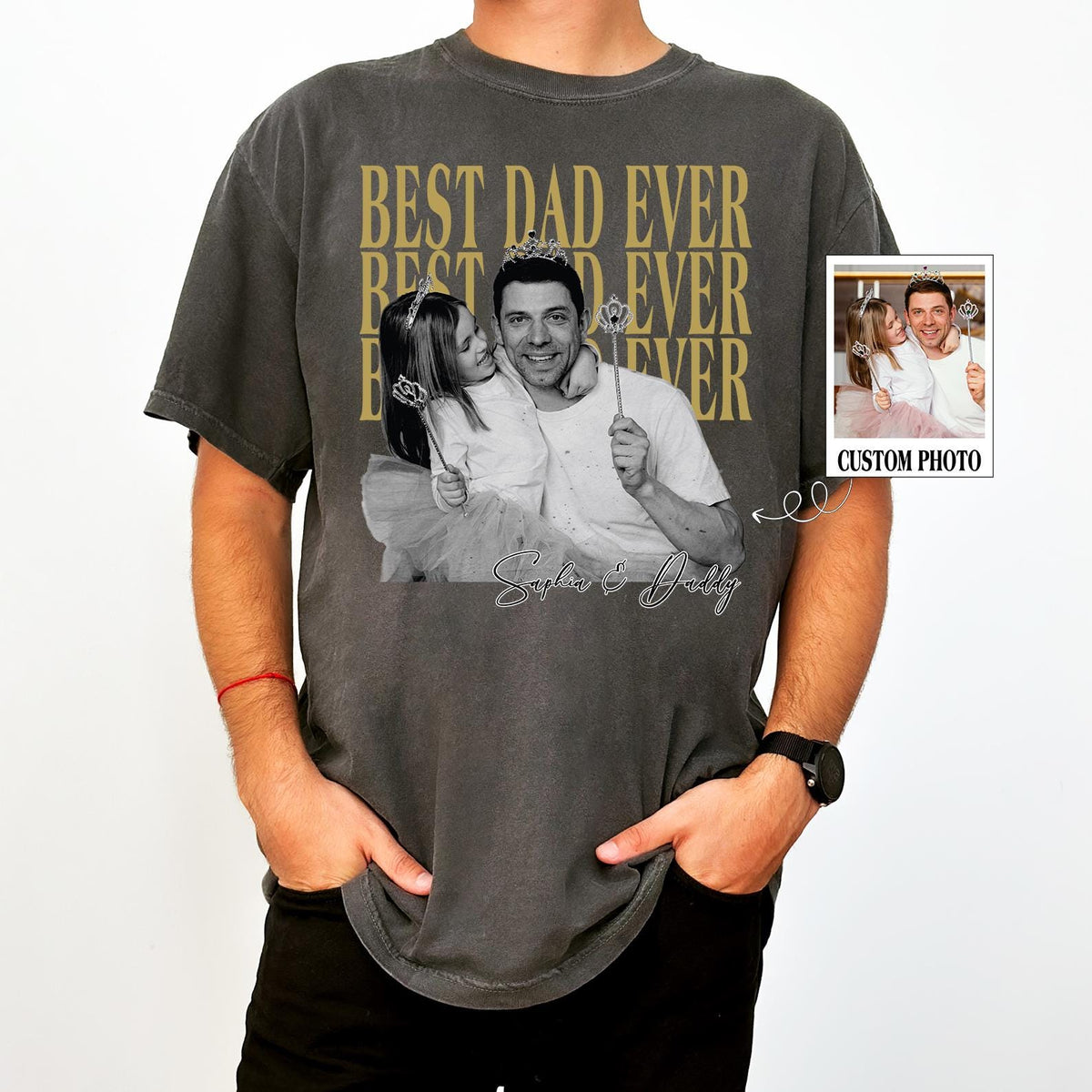 Comfort Colors® Custom Vintage Photo Dad Shirts