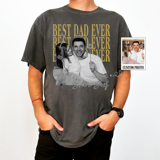 Comfort Colors® Custom Vintage Photo Dad Shirts
