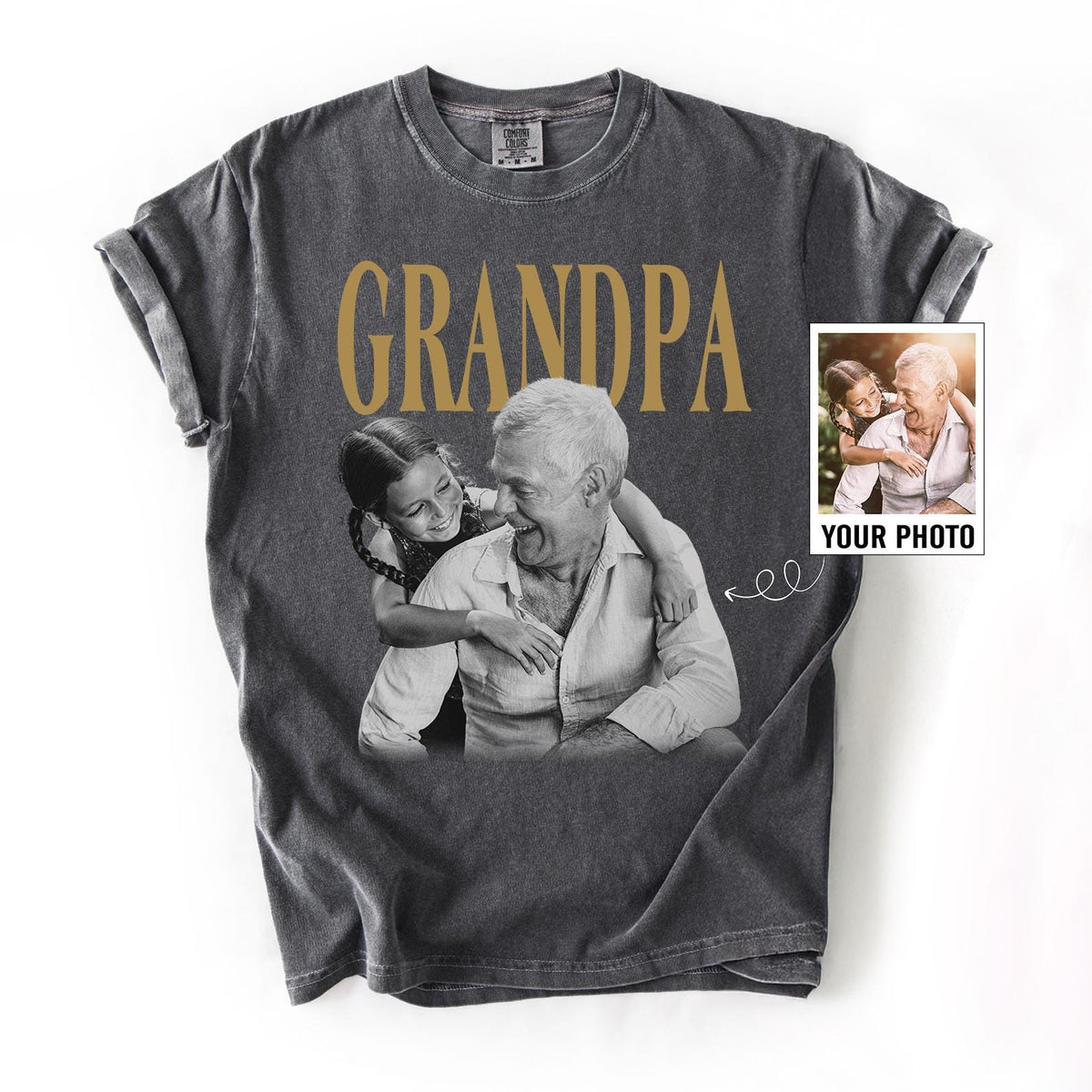 Comfort Colors® Custom Photo Grandpa Shirt