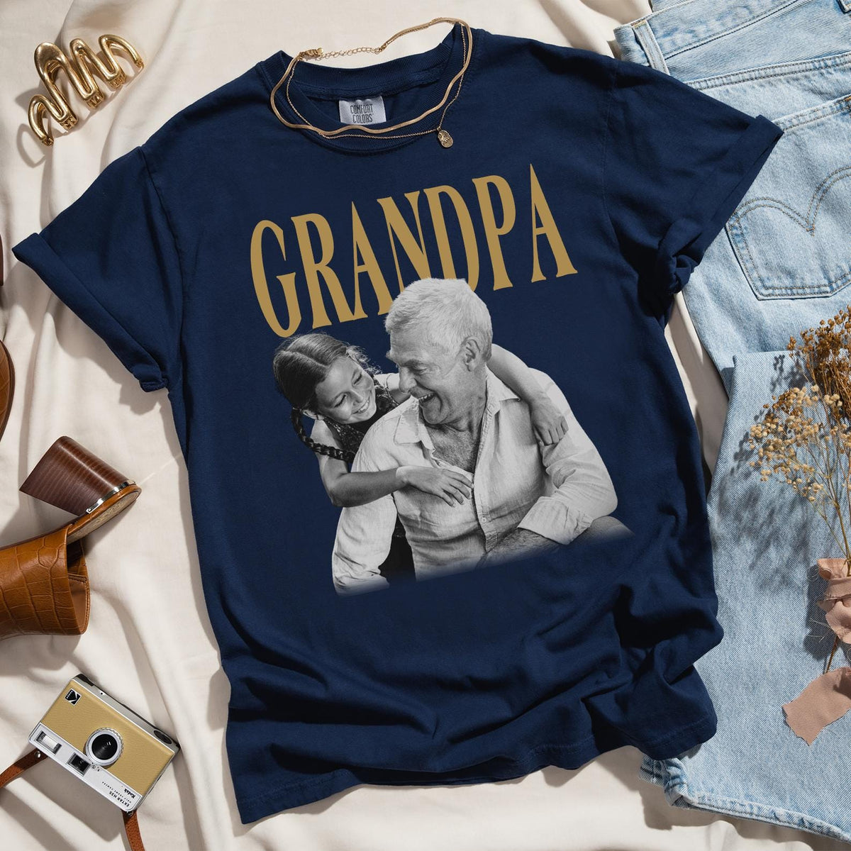 Comfort Colors® Custom Photo Grandpa Shirt