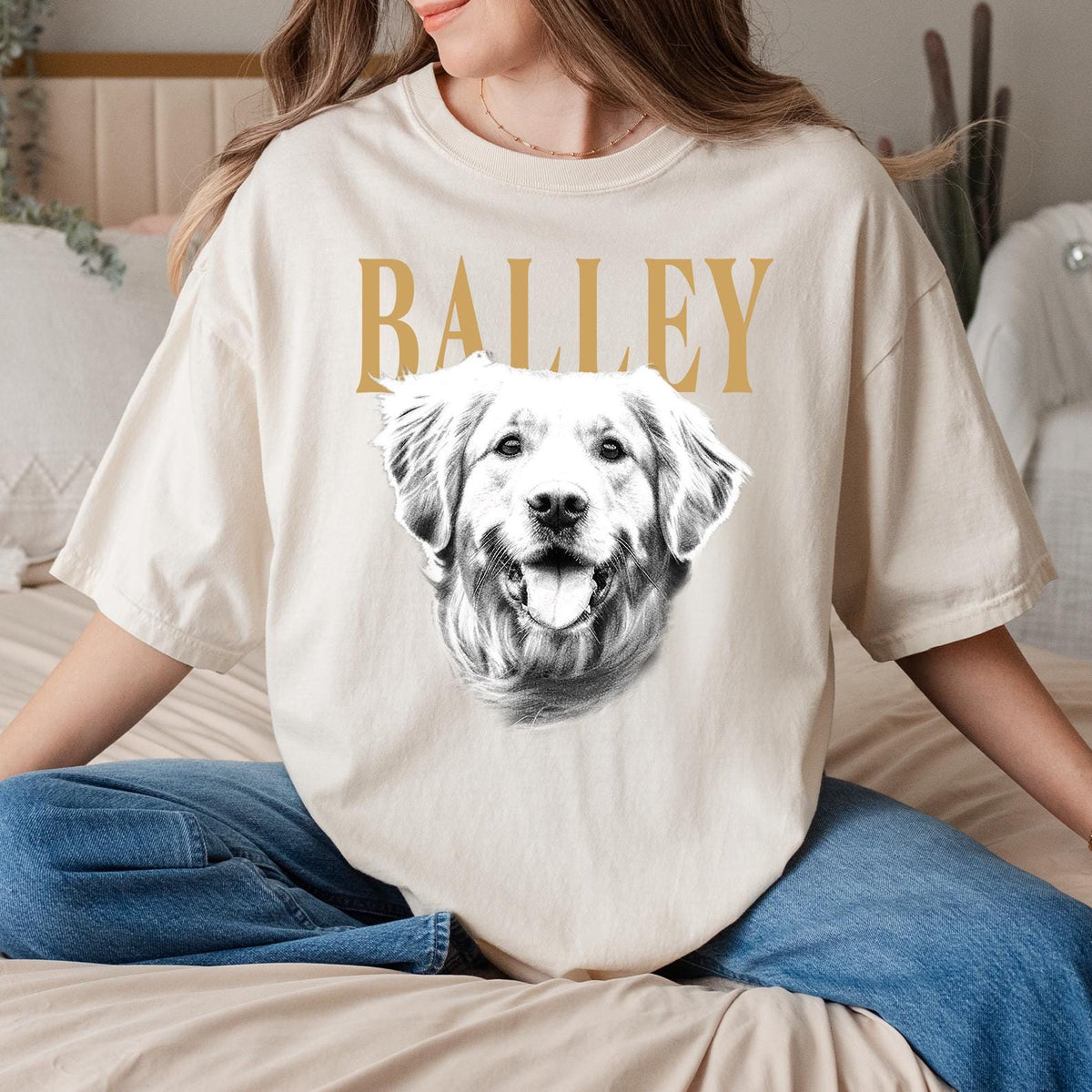 Custom Pet Photo And Name Shirt