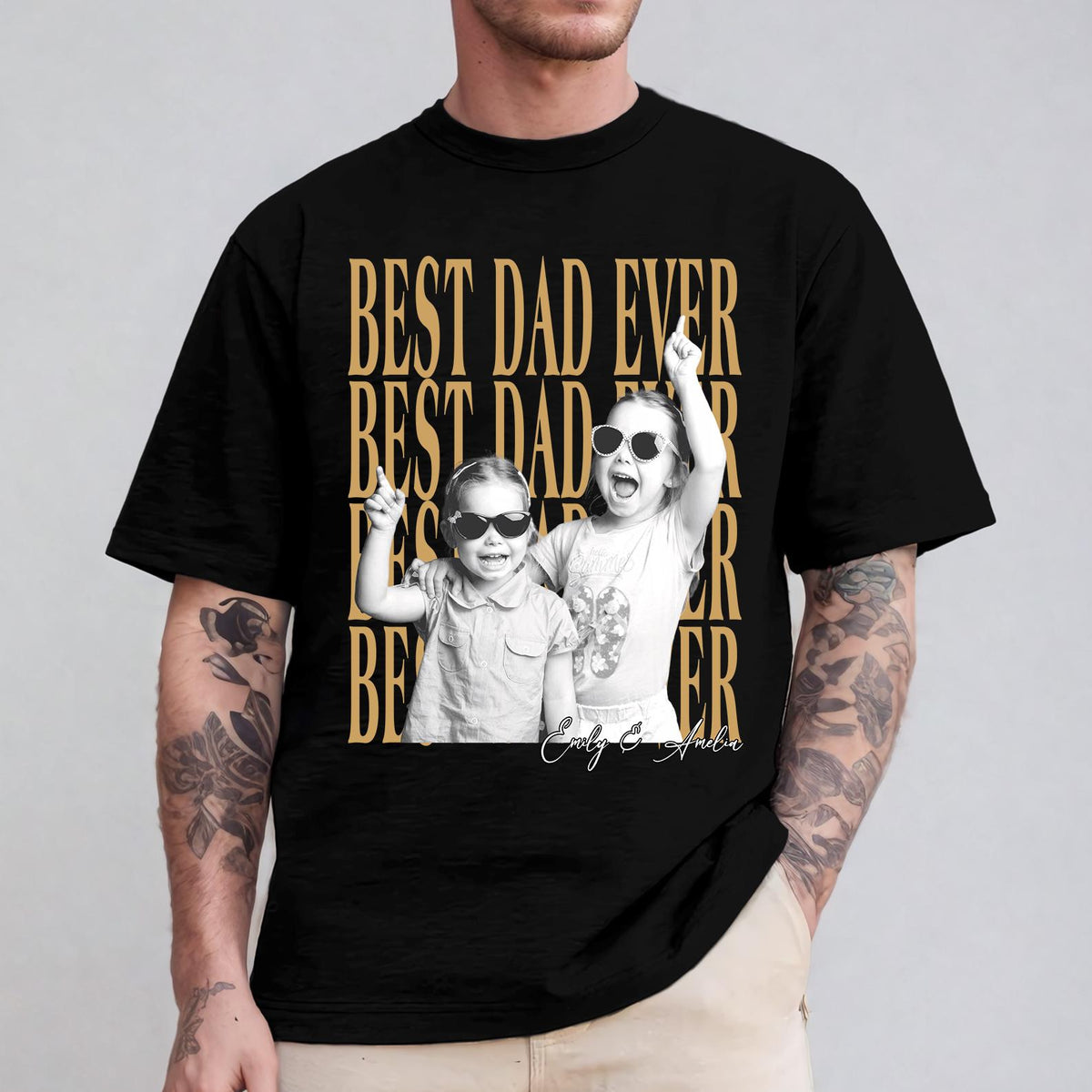 Custom Dad Vintage Photo Shirt