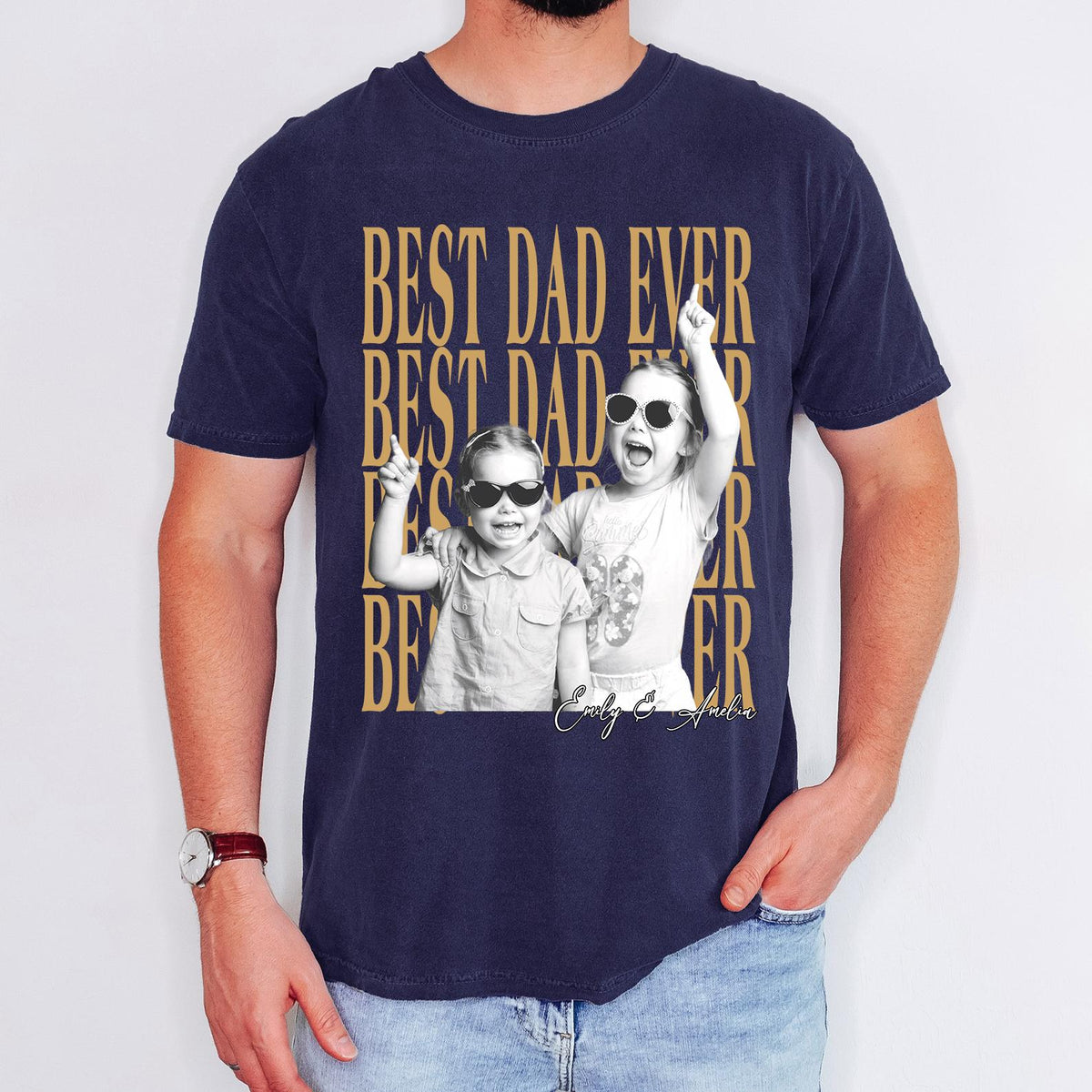 Custom Dad Vintage Photo Shirt