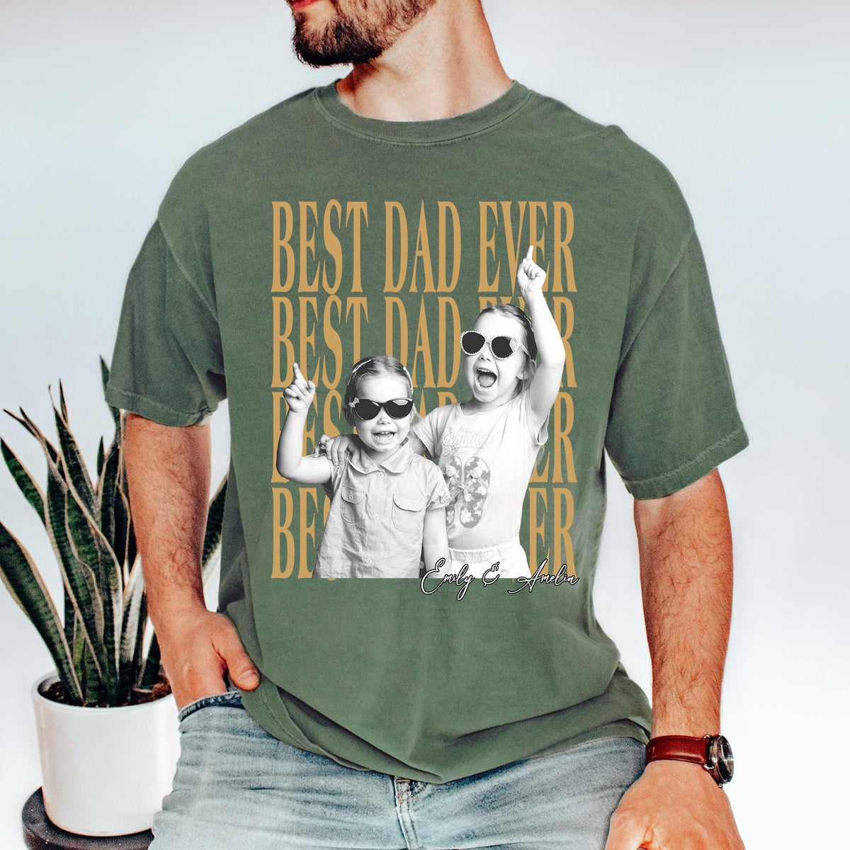 Custom Dad Vintage Photo Shirt
