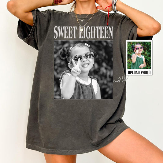 Personalised Vintage Photo And Year Shirt