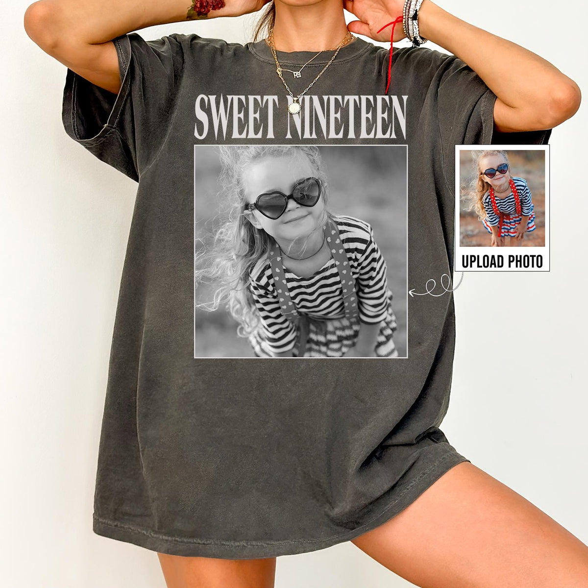 Personalised Vintage Photo And Year Shirt