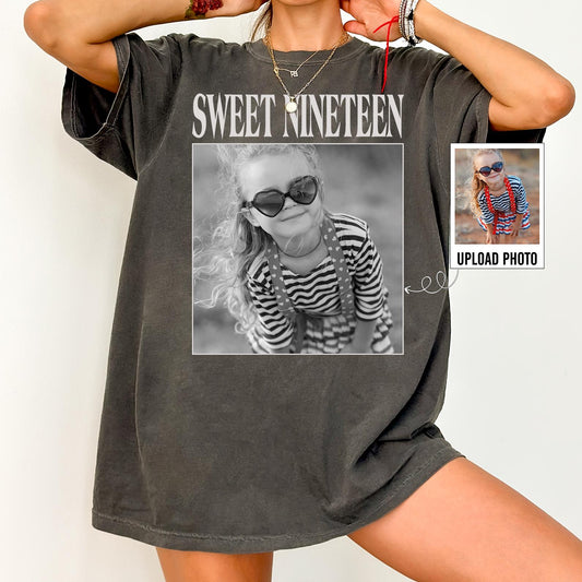 Personalised Vintage Photo And Year Shirt