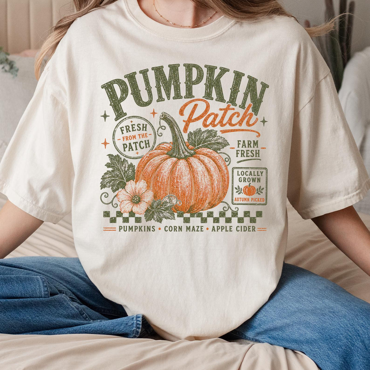 Comfort Colors® Retro Pumpkin Patch Boxy Tee