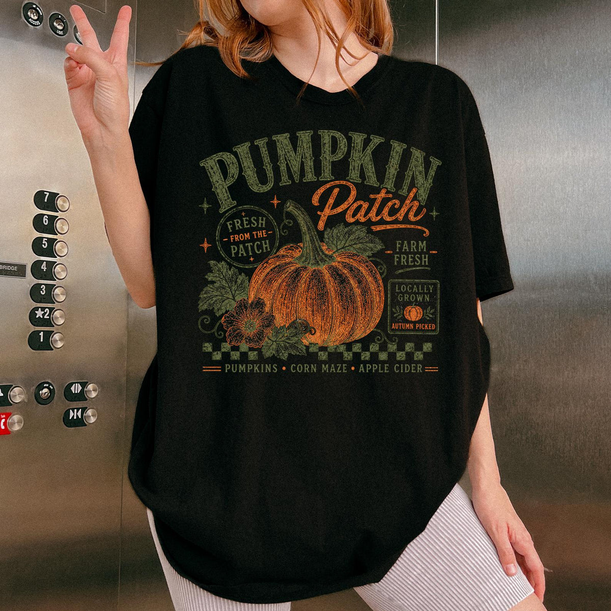 Comfort Colors® Retro Pumpkin Patch Boxy Tee