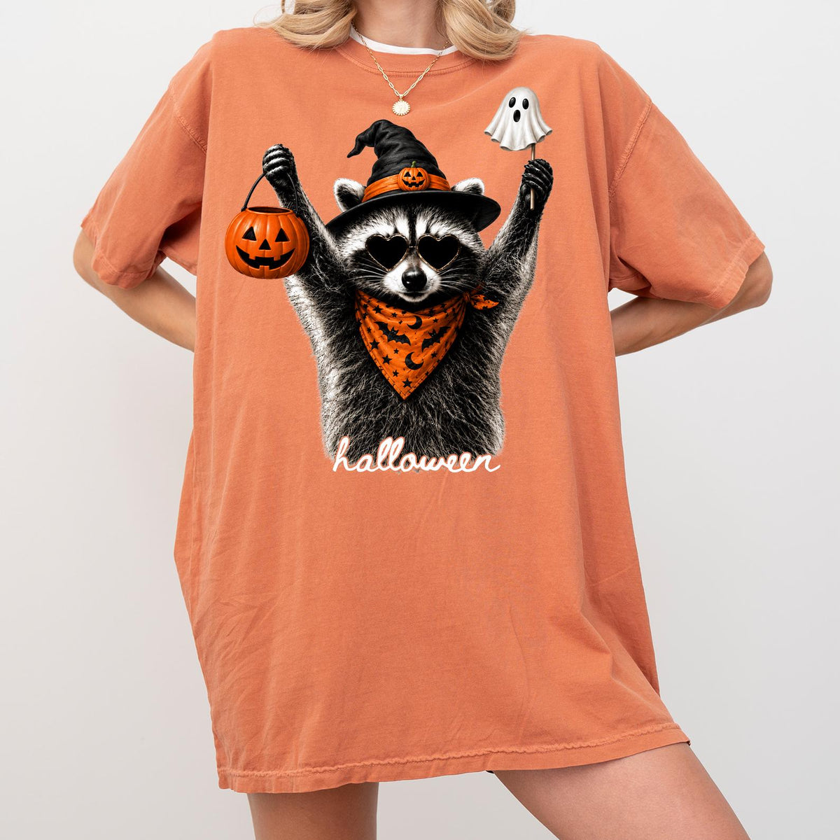 Comfort Colors® Halloween Raccoon Shirt