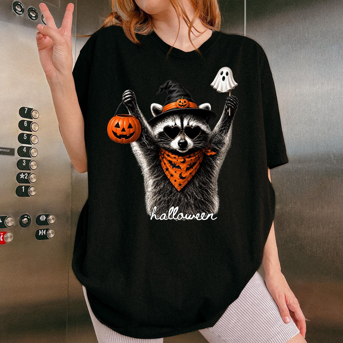 Comfort Colors® Halloween Raccoon Shirt