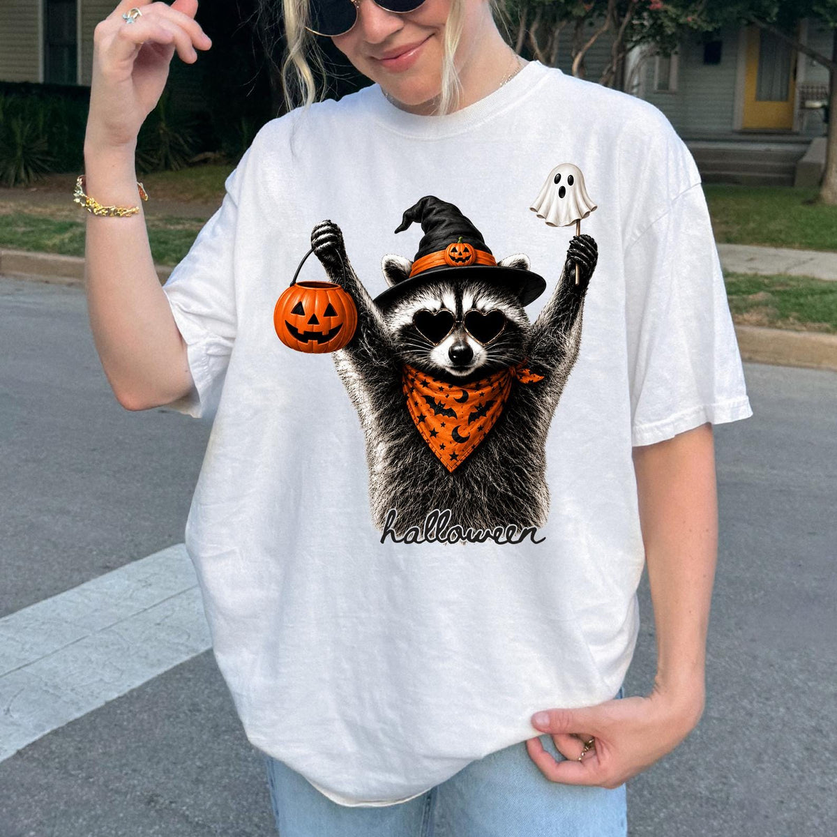 Comfort Colors® Halloween Raccoon Shirt