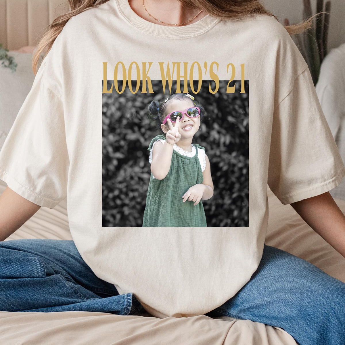 Custom Vintage Photo And Year Shirt
