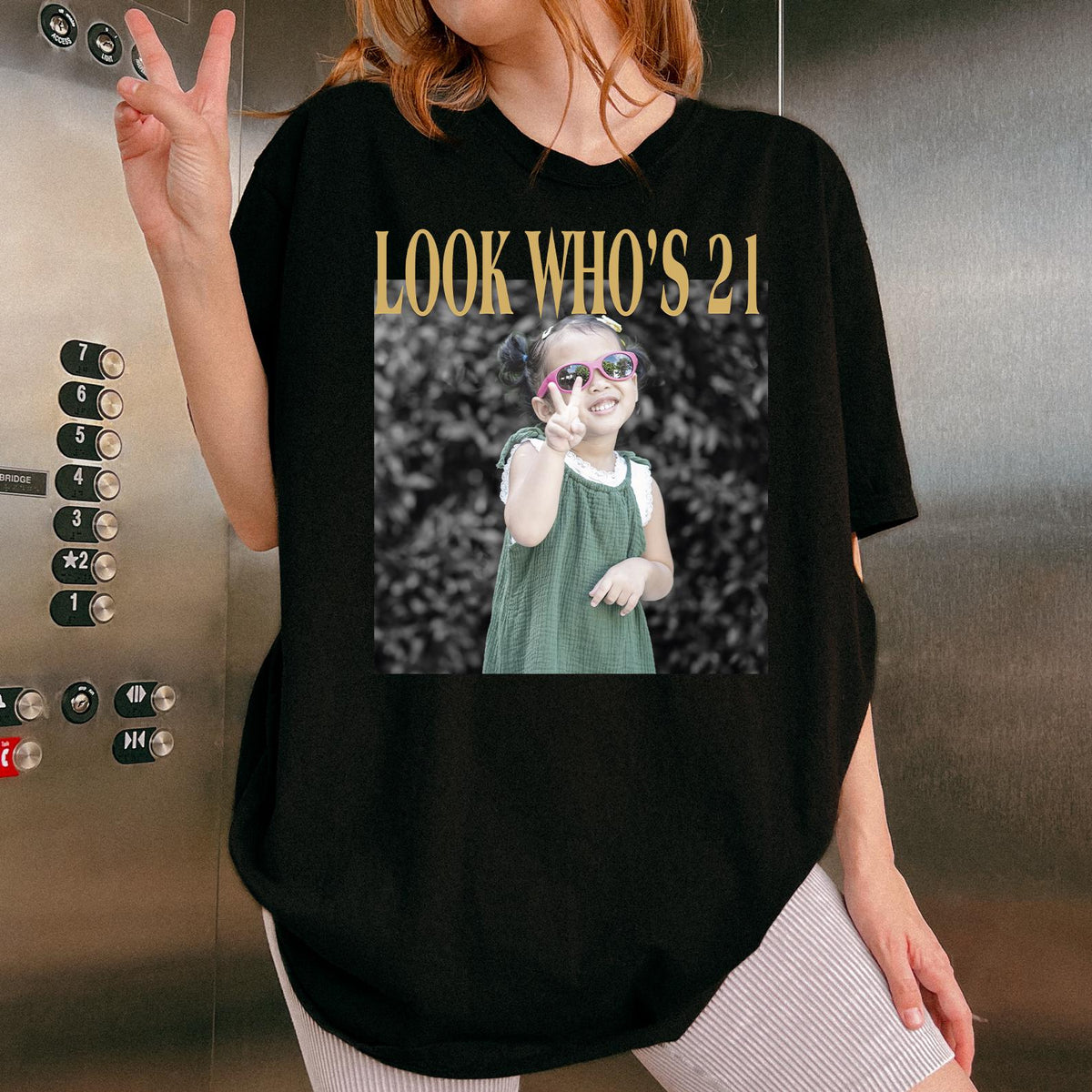 Custom Vintage Photo And Year Shirt