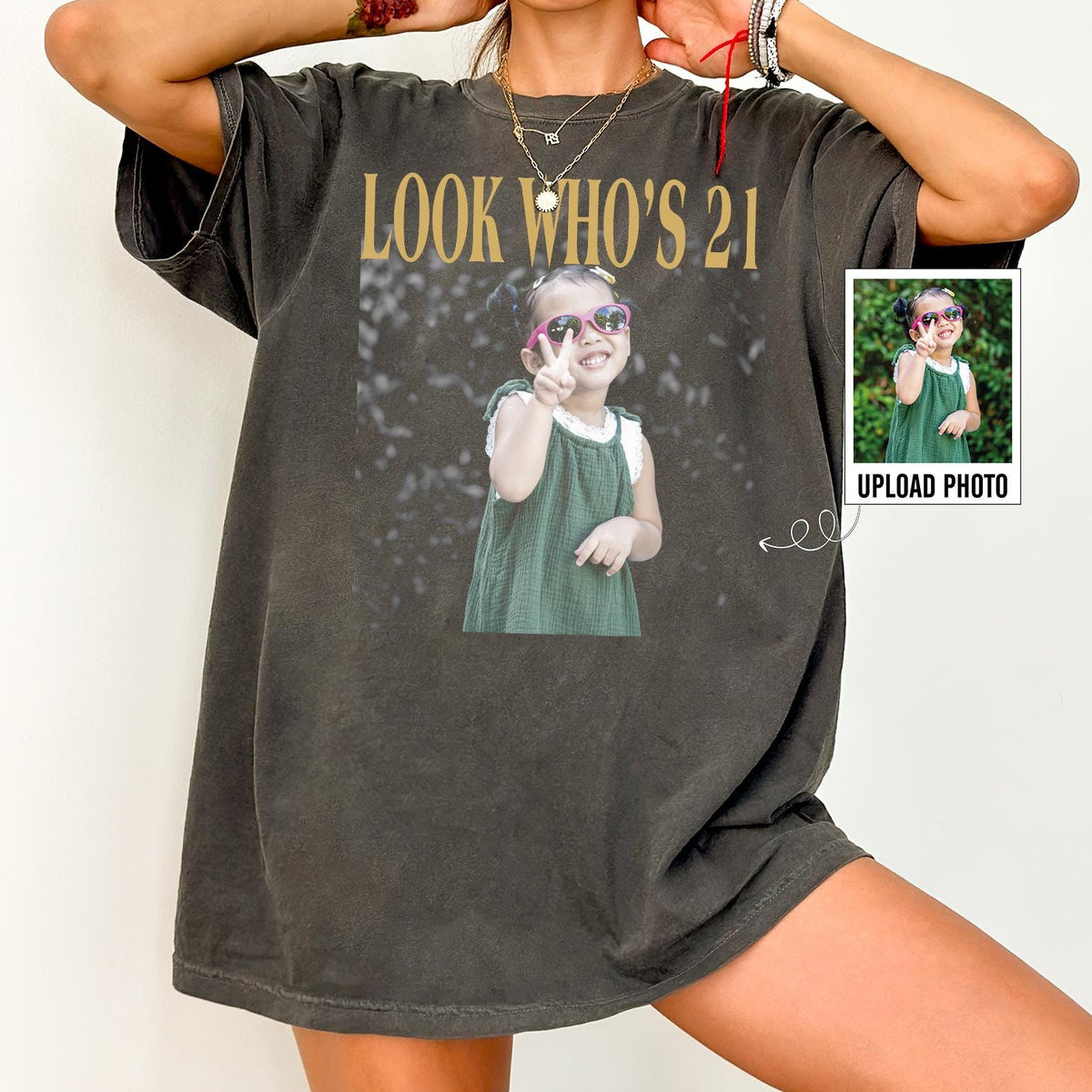Custom Vintage Photo And Year Shirt